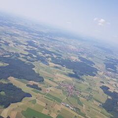 Verortung via Georeferenzierung der Kamera: Aufgenommen in der Nähe von Ostallgäu, Deutschland in 2100 Meter